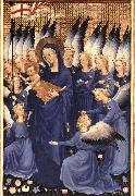 unknow artist Wilton Diptych: Virgin and Child with Angels oil painting reproduction